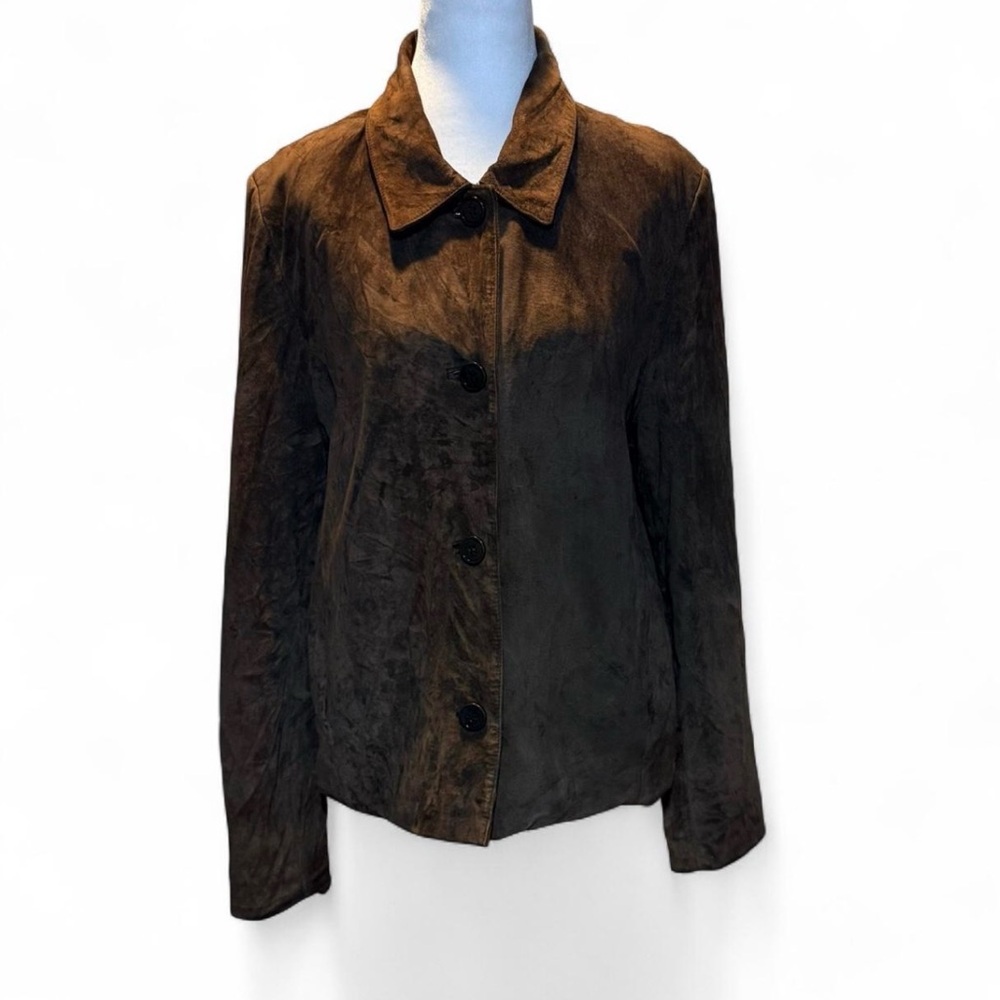 Vintage Modern Essentials Brown Suede Jacket XL